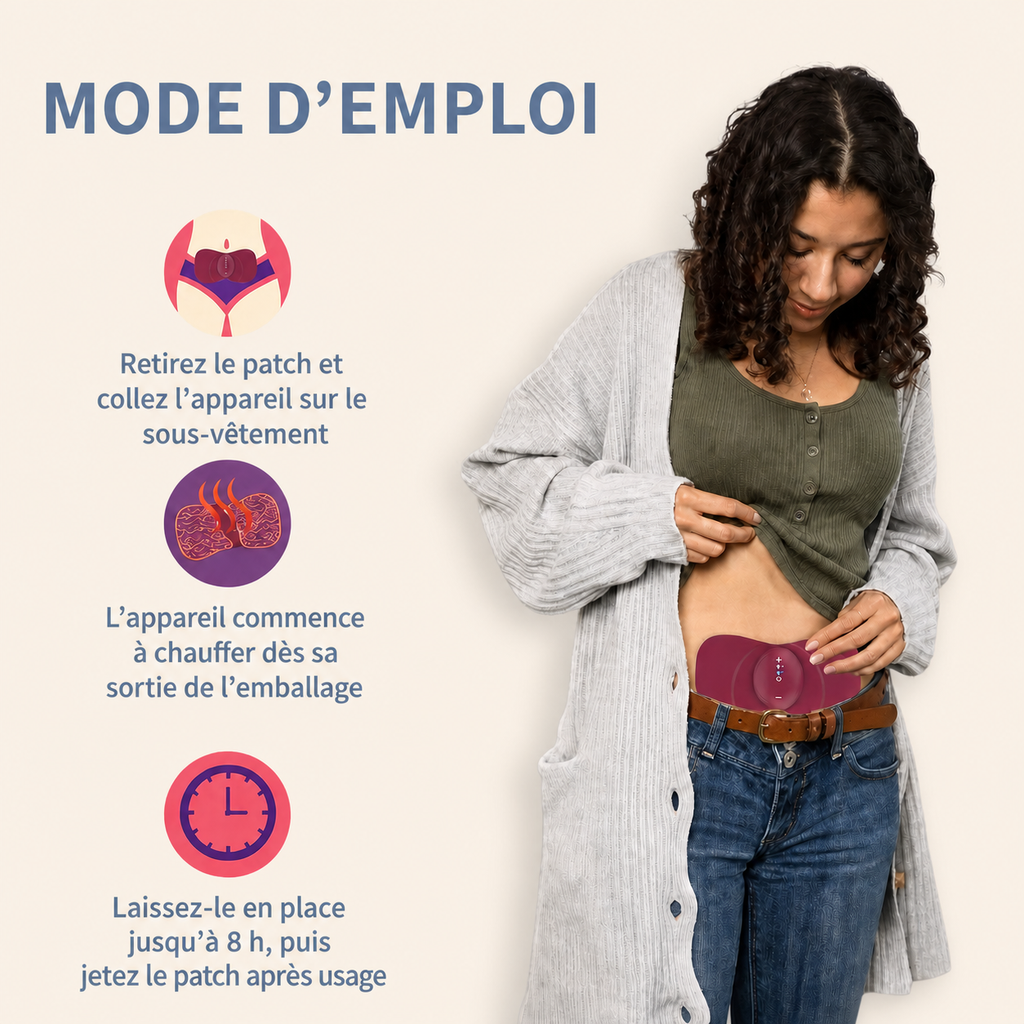 Appareil anti-douleur sans fil - Règles et endométriose